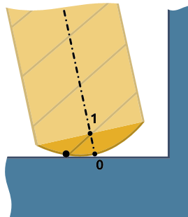 A drawing of a yellow object with black dots
Description automatically generated